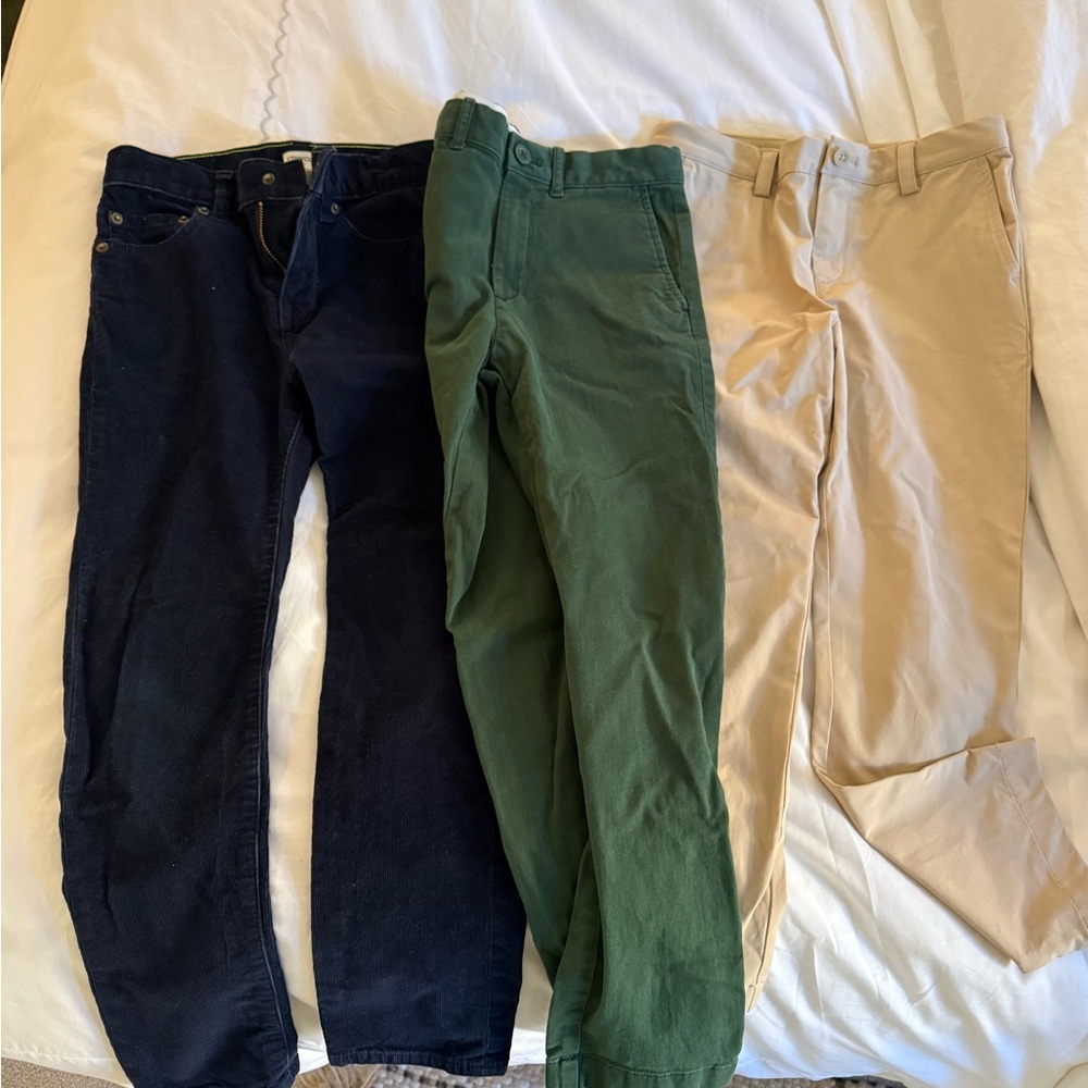 Crewcuts Kids Formal Pants for the Holidays! Navy (Corduroy)Green, Beige (Chino)